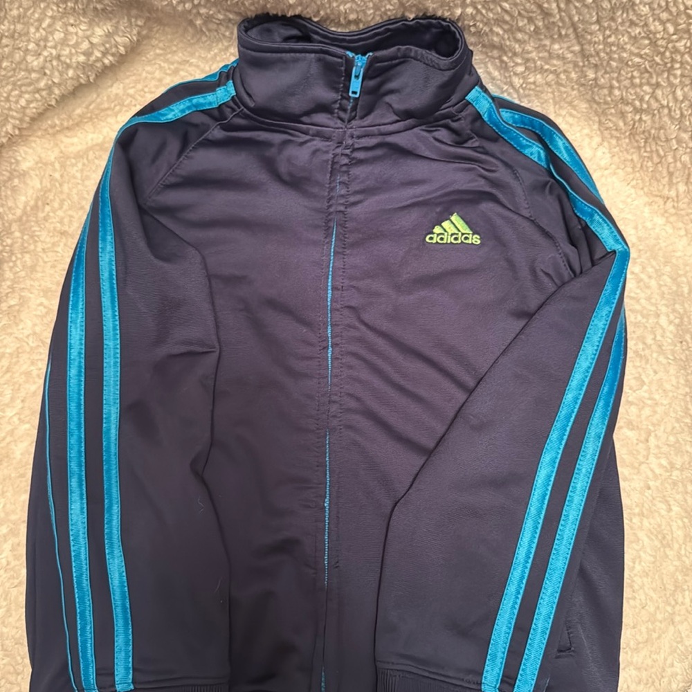Blue adidas children’s track jacket size 6